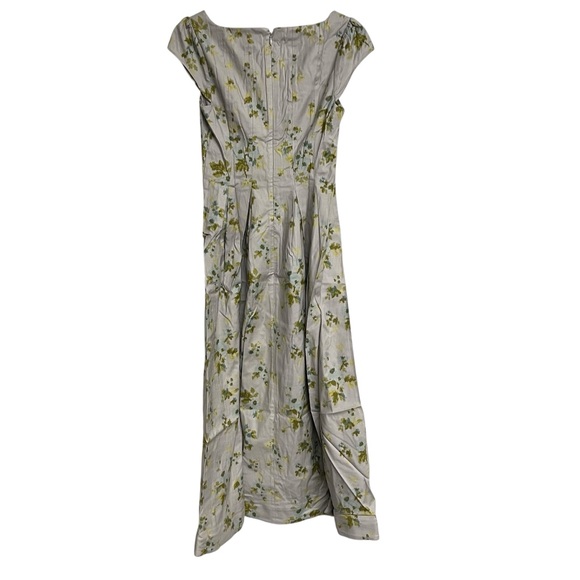 New Reformation Zabel Floral Midi Square Neck Dress - Picture 5 of 8